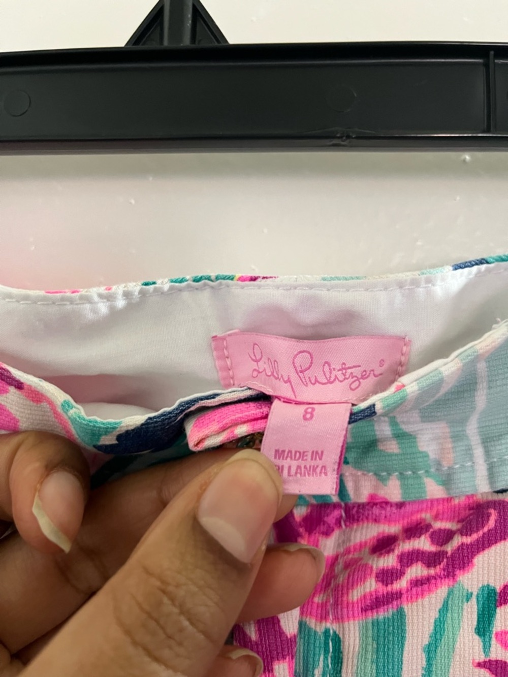 Lilly Pulitzer Tropical Floral Mini Skirt - Pink & Green - Picture 6 of 7